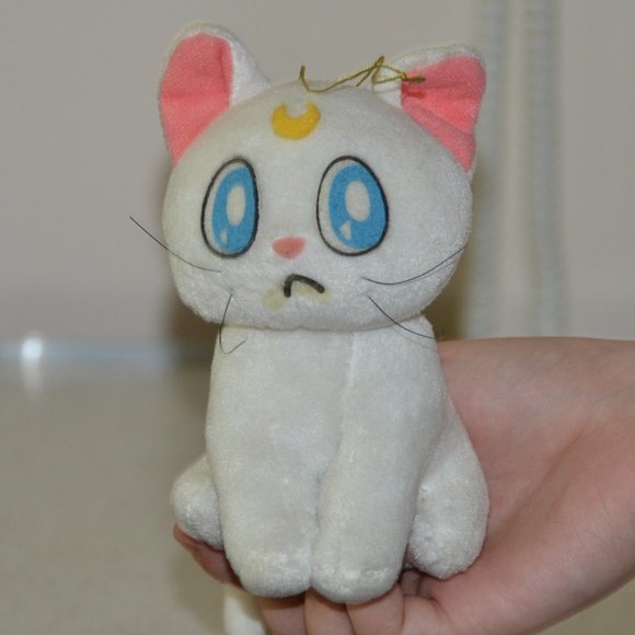 vintage collectible Sailor Moon plush doll stuffed toy Artemis white cat Banpres - Picture 2 of 9